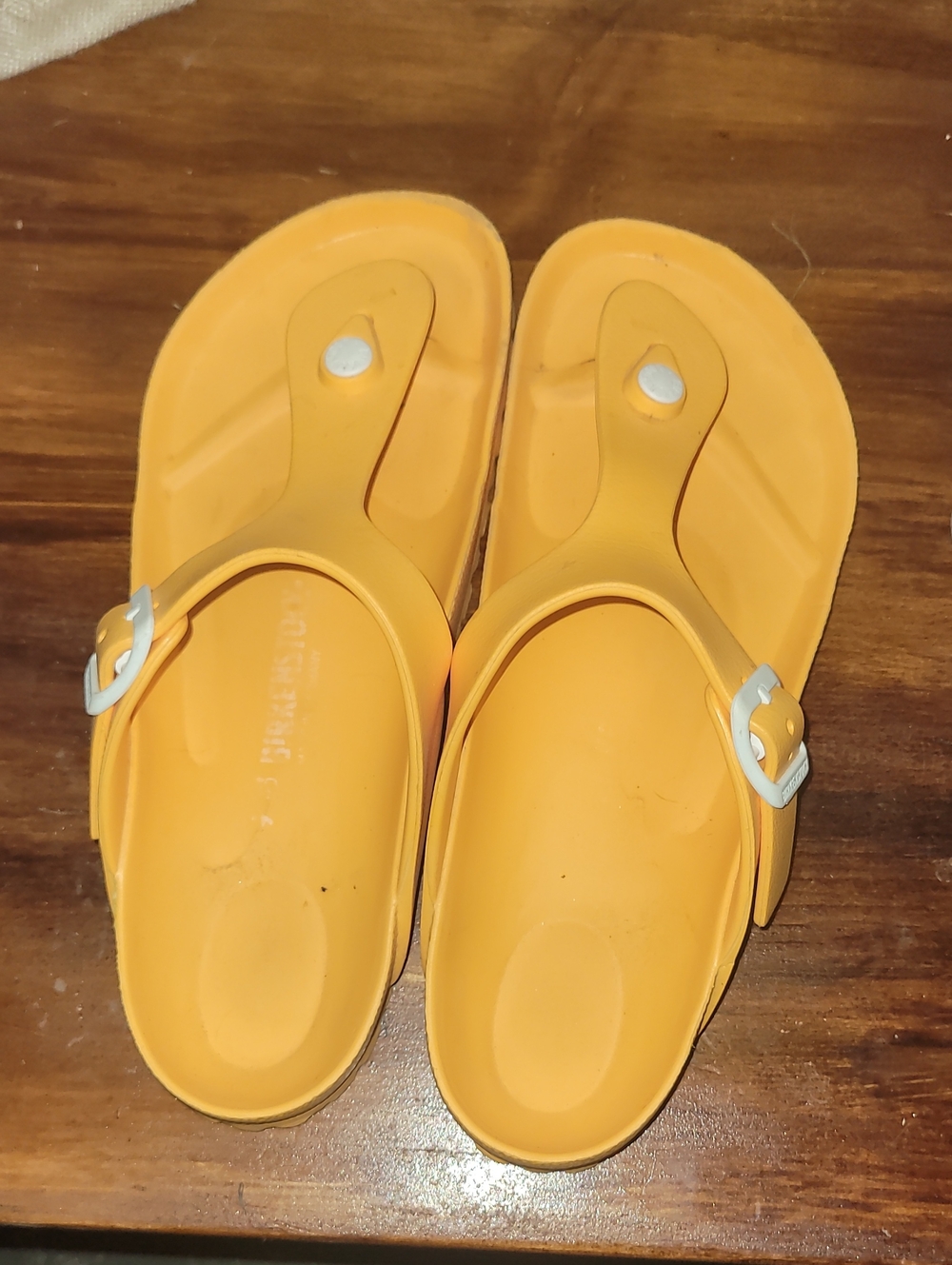 Birkenstock Yellow Rubber Sandals
